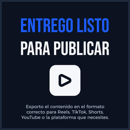 Entrego listo para publicar Entrego listo para publicar