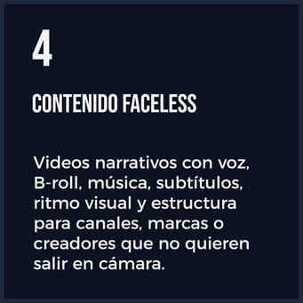 Contenido faceless Contenido faceless