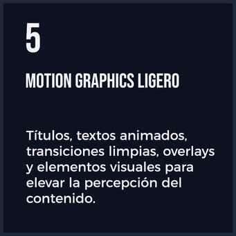 Motion graphics ligero Motion graphics ligero